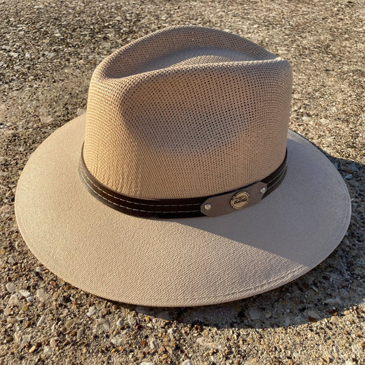 Western Tan Painted Straw Panama Hat