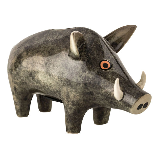 Handmade Ceramic Wild Boar Money Box