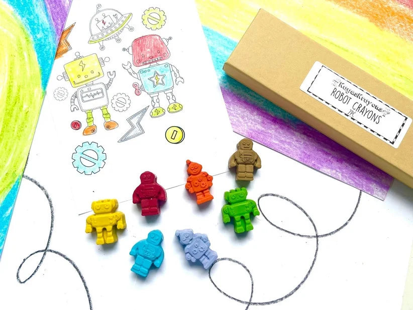 Robot Crayons Gift Box