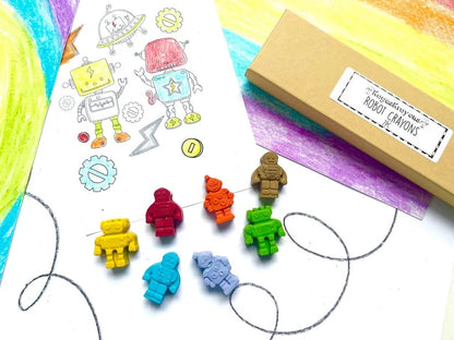 Robot Crayons Gift Box