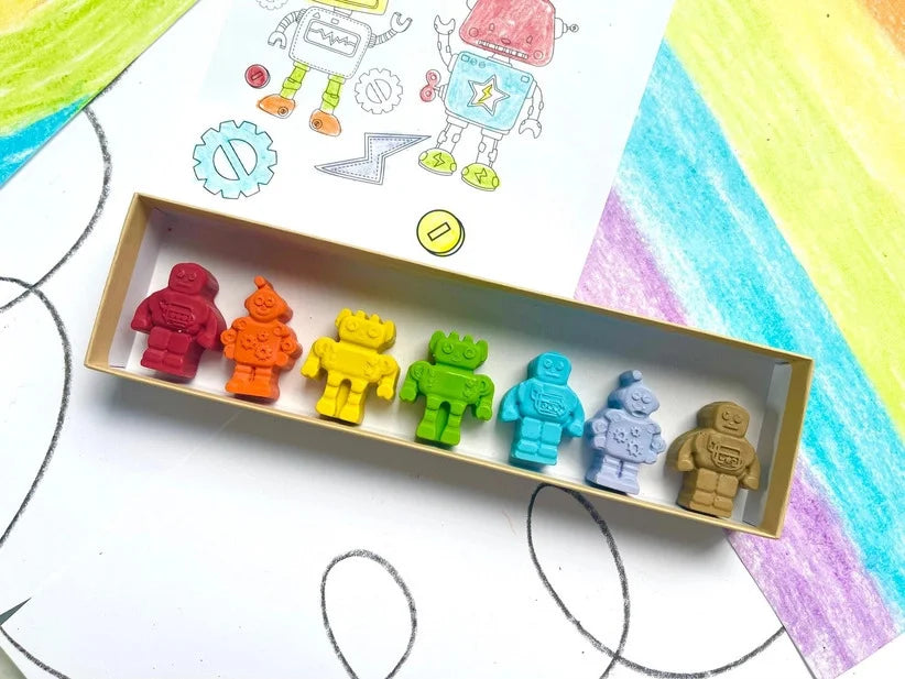 Robot Crayons Gift Box