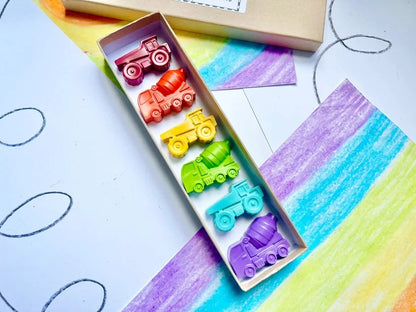 Construction Crayons Gift Box