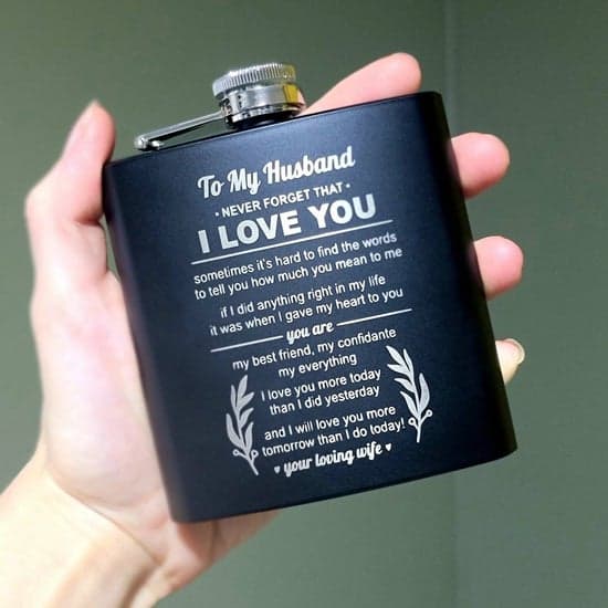To My Husband Flask
