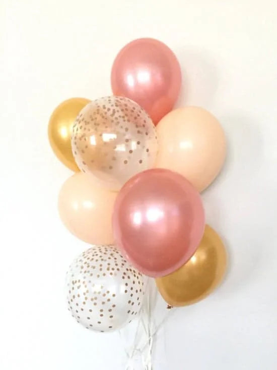Rose Gold & Blush Balloons 8ct