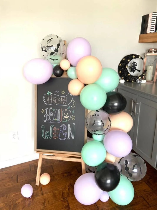Pastel Halloween Balloon Garland
