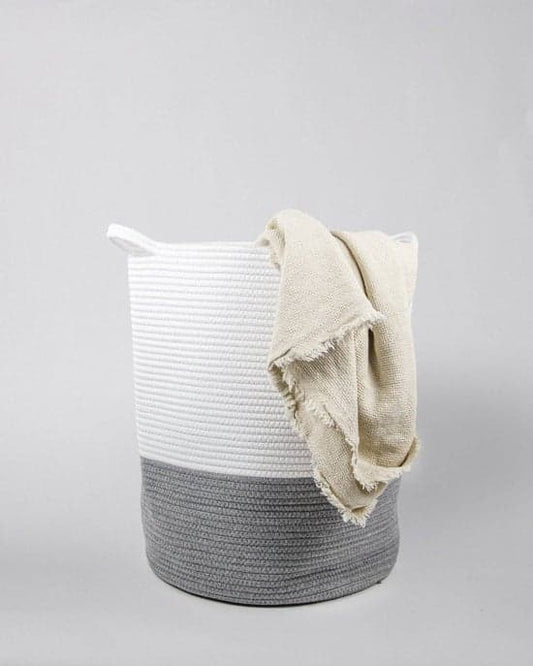 Grey Cotton Basket