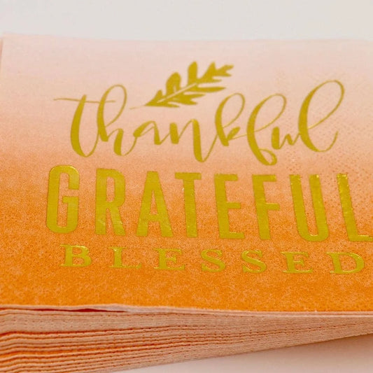 Thankful Cocktail Napkins 20ct