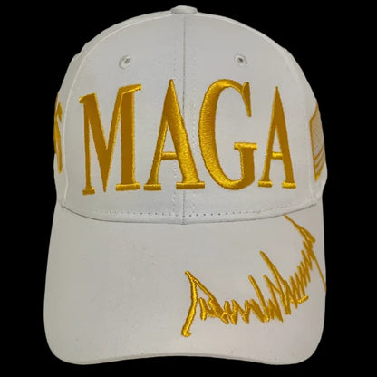 Gold MAGA Hat