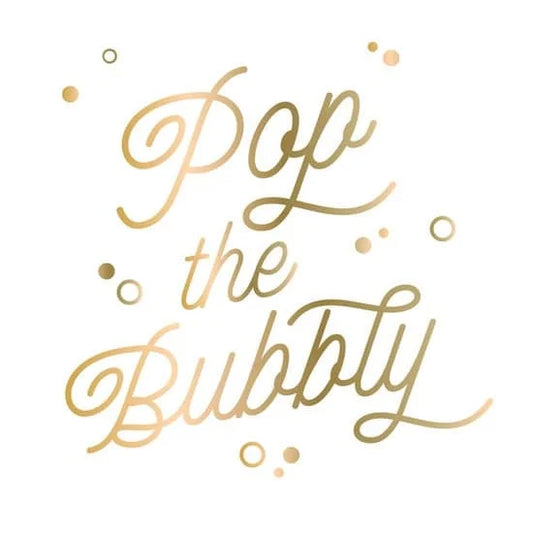 Pop the Bubbly Cocktail Napkins 20ct