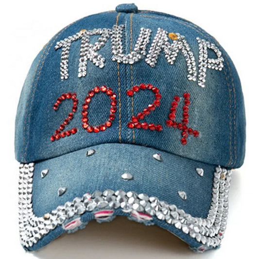 Trump 2024 Rhinestone Hat