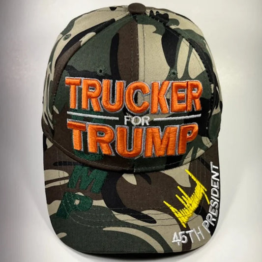 Trucker For Trump Hat