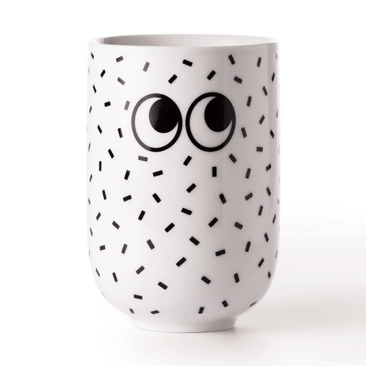 Googly Eyes Double Wall Mug White