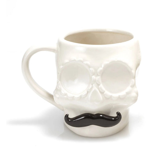 Sugar Skull Mustache Mug