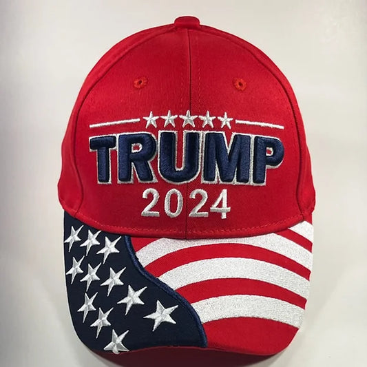 TRUMP 2024 American Flag Hat