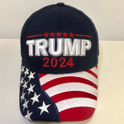 TRUMP 2024 American Flag Hat