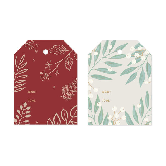 Holiday Foliage Tag Set