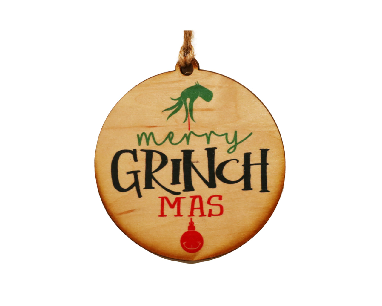 Merry Grinch Mas Ornament