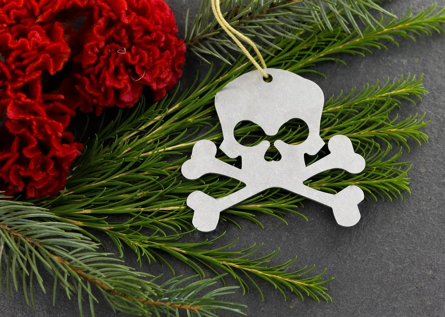 Crossbones Metal Ornament