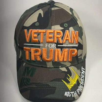 Veteran For Trump Hat