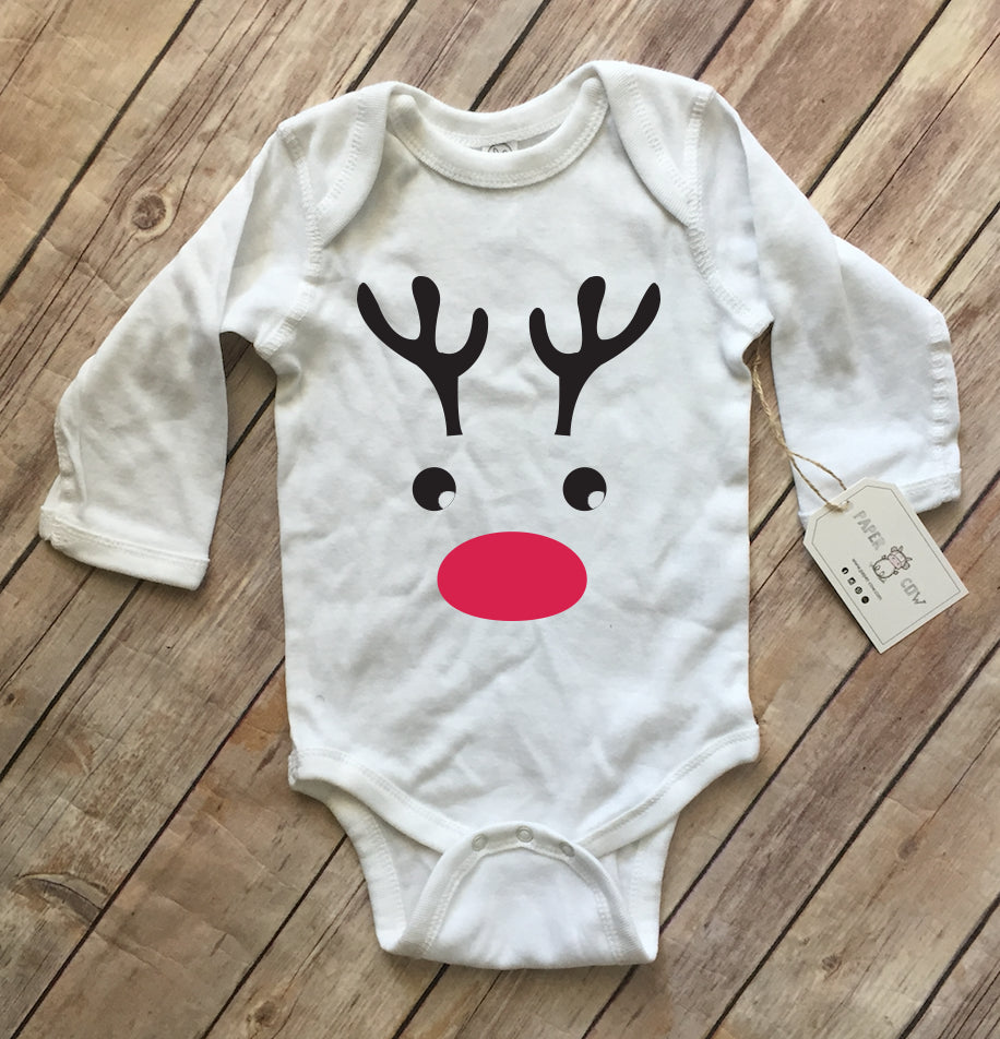 Rudolph Long Sleeve Onesie