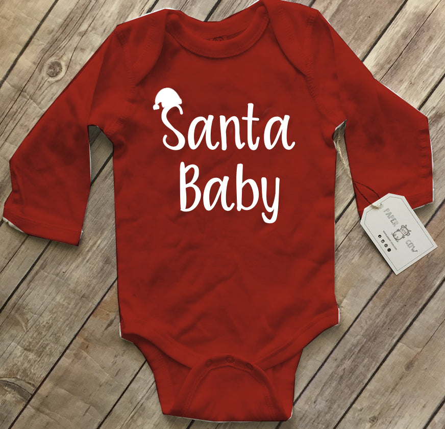 Santa Baby Long Sleeve Onesie