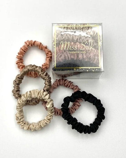 Mini Silk Scrunchie Set