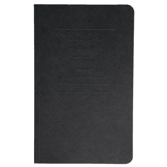 Black 5x8" Embossed Notebook