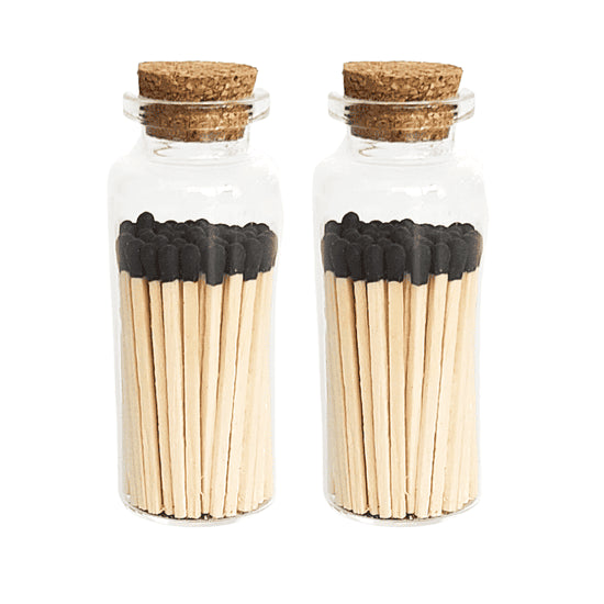 Black Matches Corked Vial