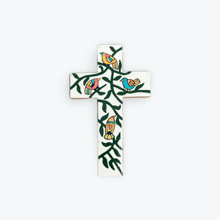 Birdsong Painted Cross
