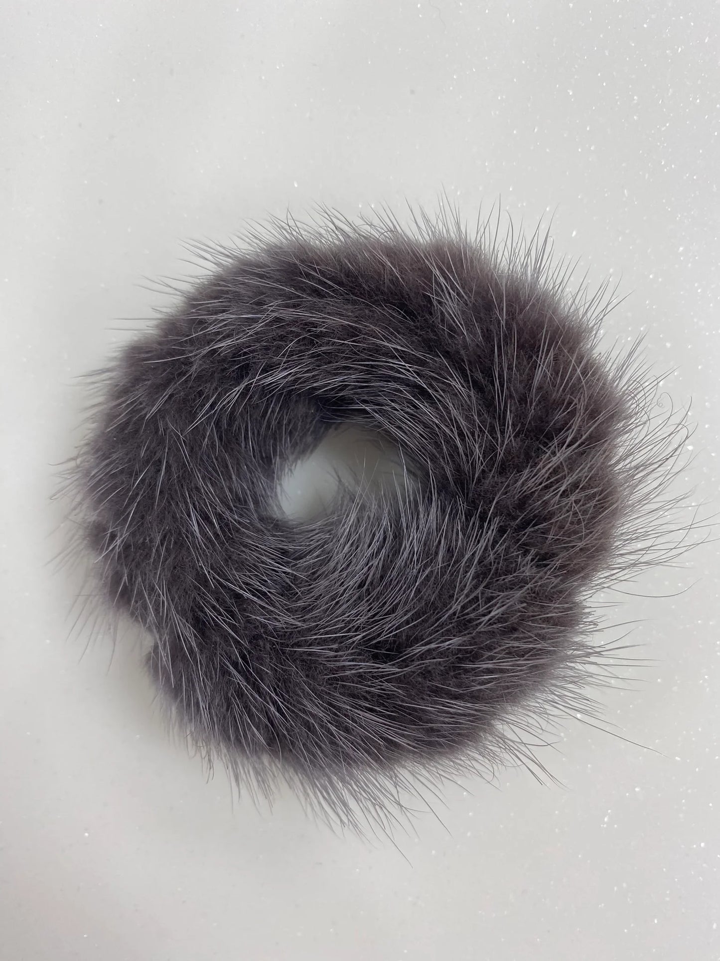 Mink Fur Scrunchie