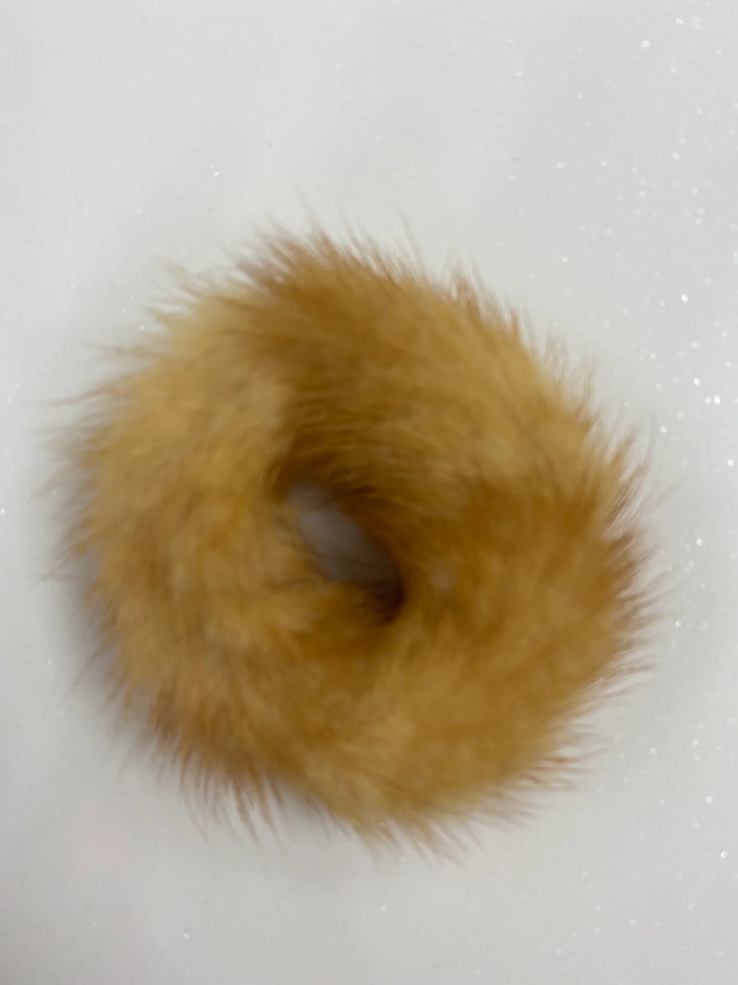 Mink Fur Scrunchie