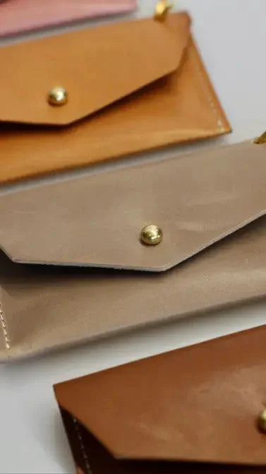 Leather Card Keeper - Mini Wallet