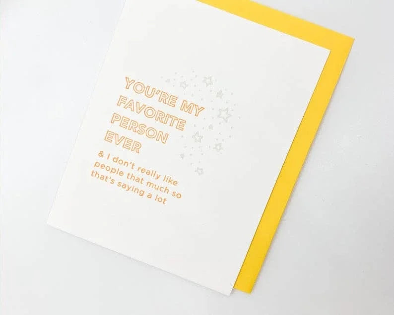 You're My Favorite Person Card