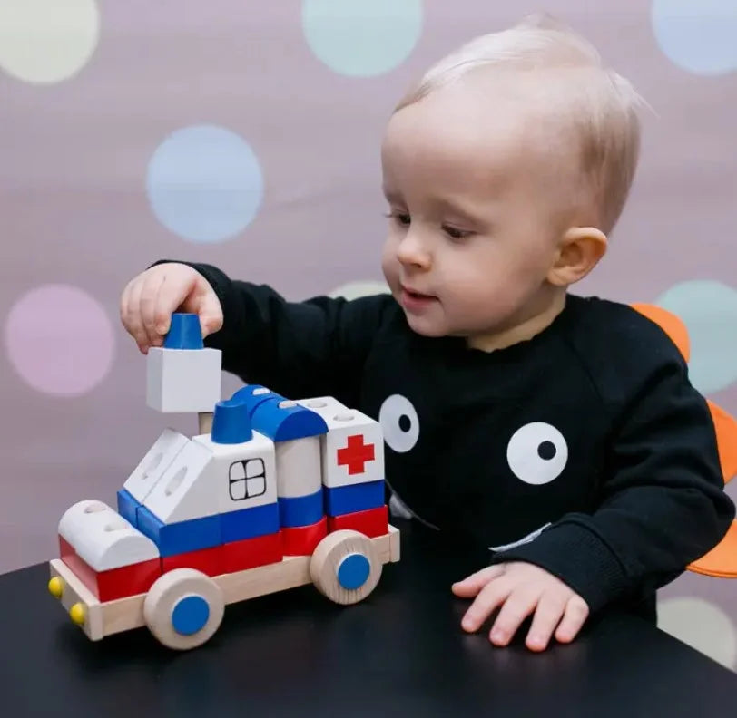 Ambulance Car Block Toy