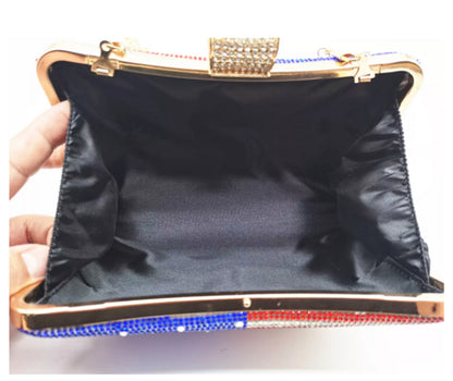 American Flag Rhinestone Bag