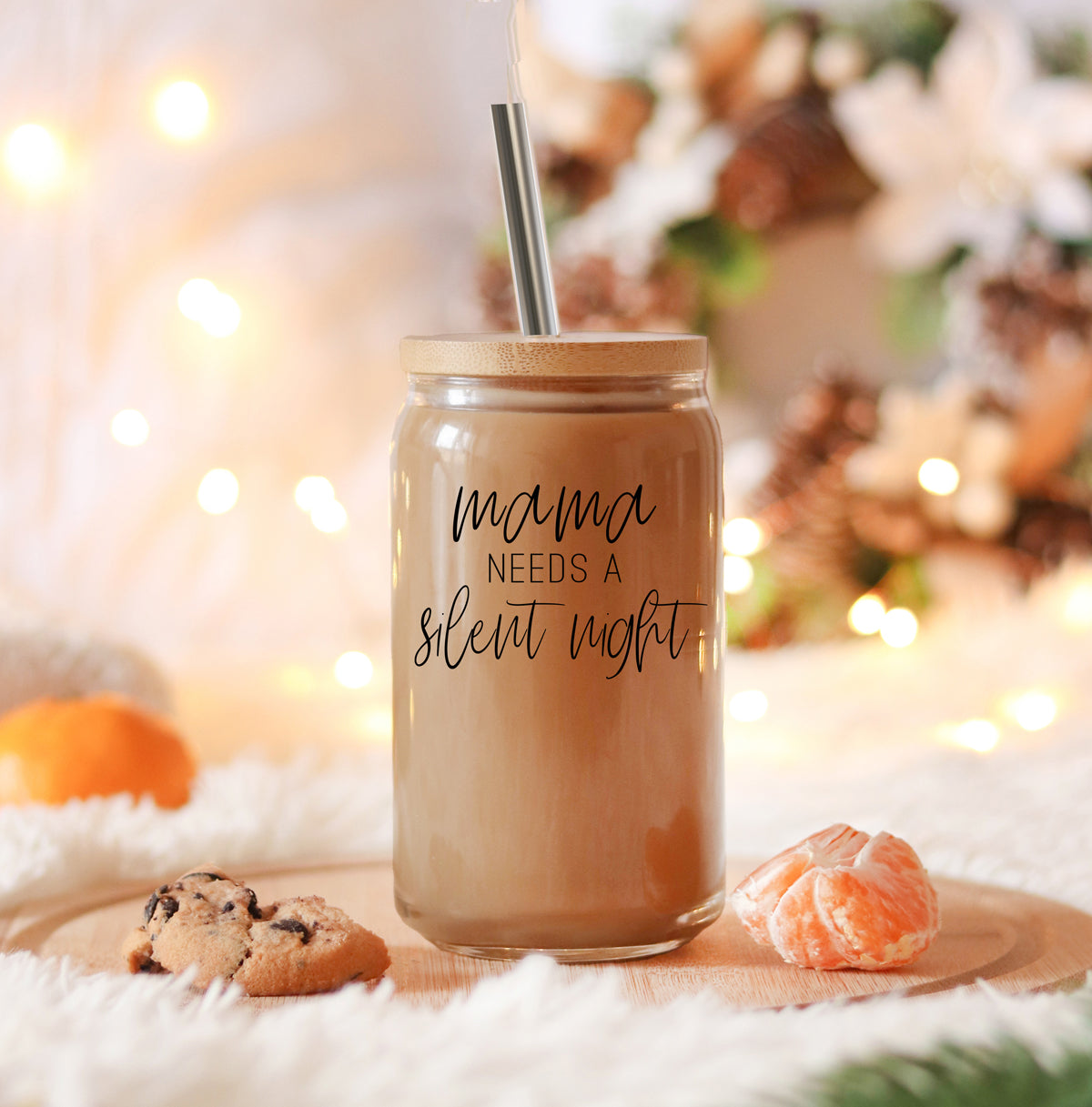 Mama - Silent Night Glass Can