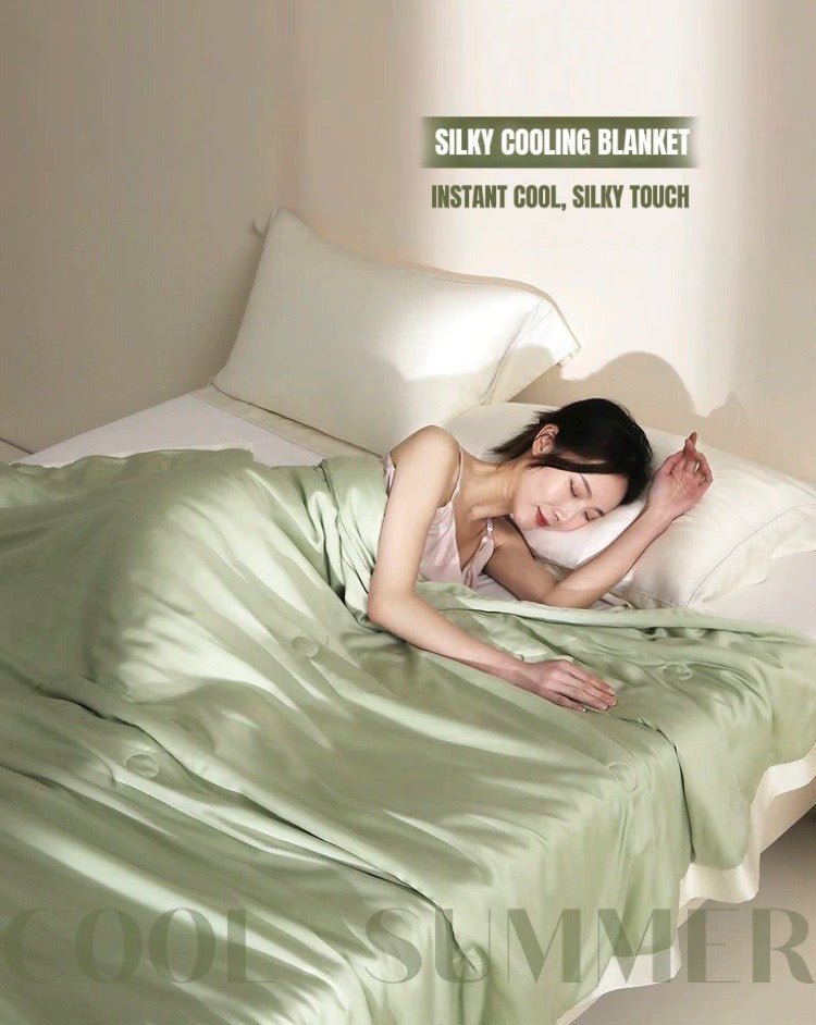 Silky Bamboo Fiber Cooling Blanket Duvet – Perfect for Hot Sleepers & Night Sweats