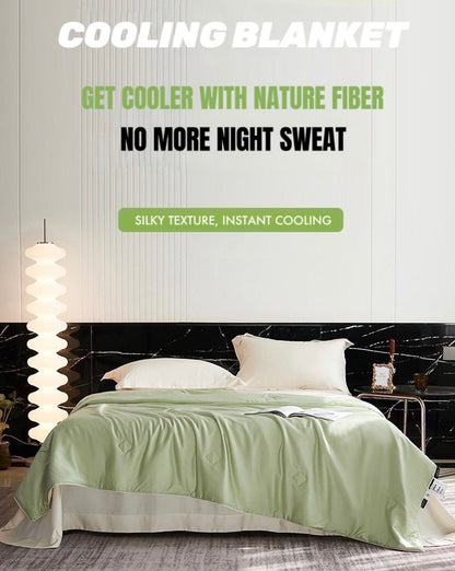Silky Bamboo Fiber Cooling Blanket Duvet – Perfect for Hot Sleepers & Night Sweats