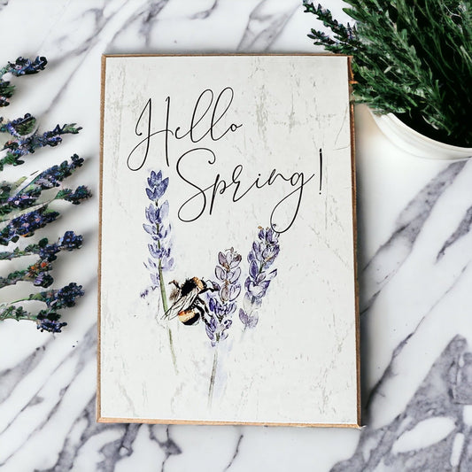 Hello Spring Sign