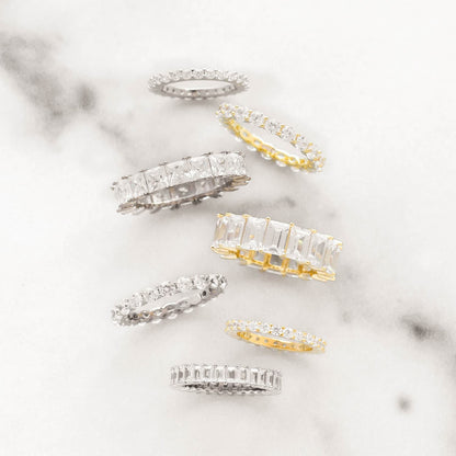 Thin CZ Eternity Band by By Adina Eden