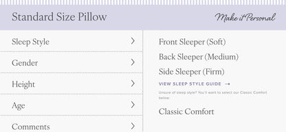 Standard Size Pillow