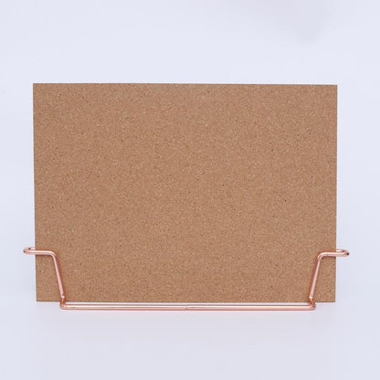 Standing Cork Bulletin Board - Rose Gold/Gold by Multitasky