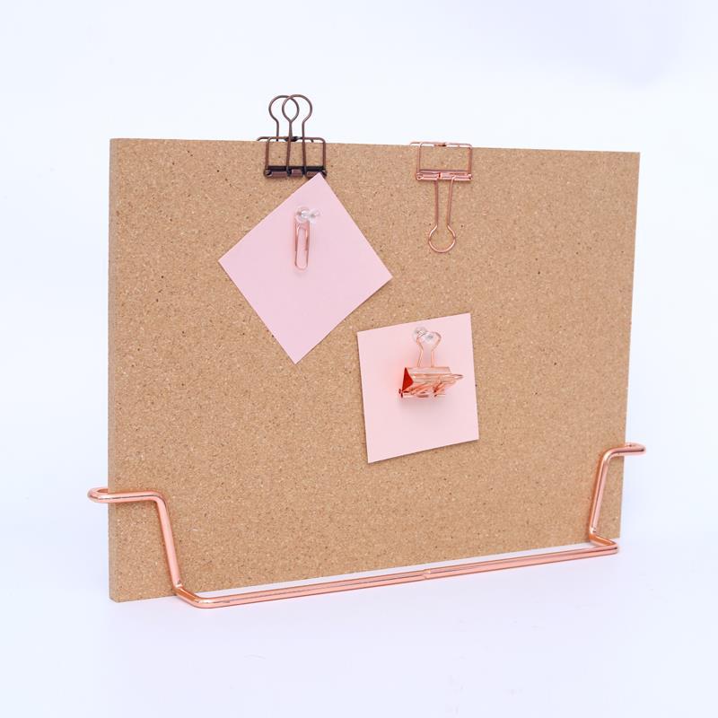 Standing Cork Bulletin Board - Rose Gold/Gold by Multitasky