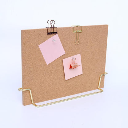 Standing Cork Bulletin Board - Rose Gold/Gold by Multitasky