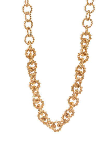 Twist Rope Chain Necklace – Minimalist Gold Layering Jewelry for Women