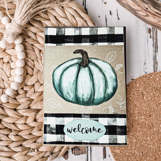 Teal Pumpkin Welcome Sign