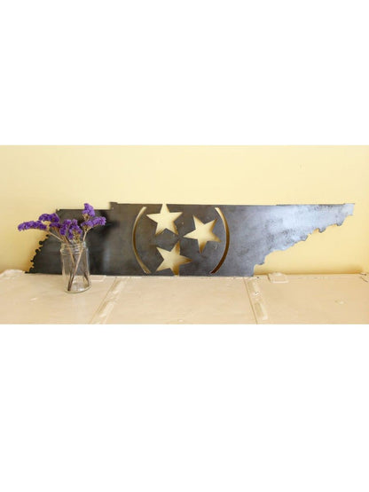 Tennessee Tri-Star Metal Art