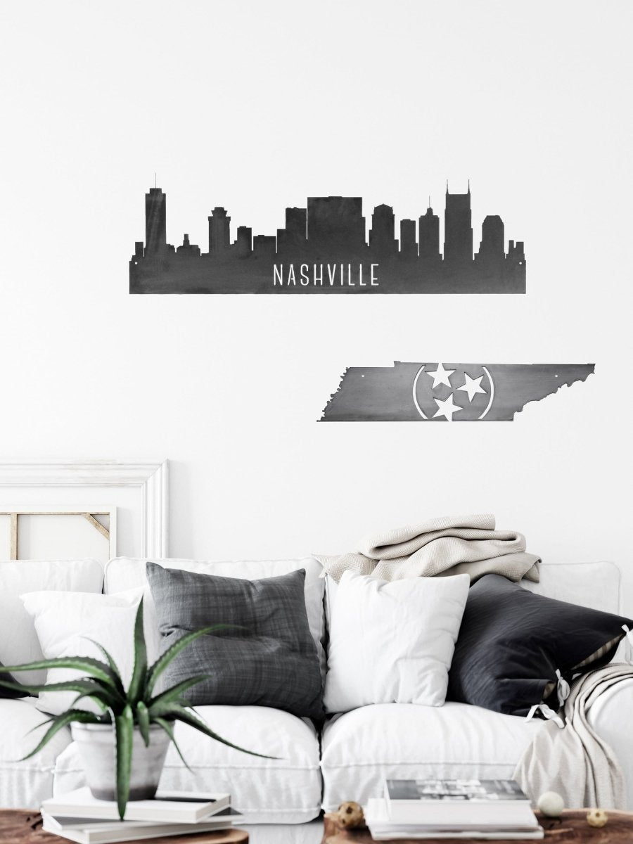 Tennessee Tri-Star Metal Art