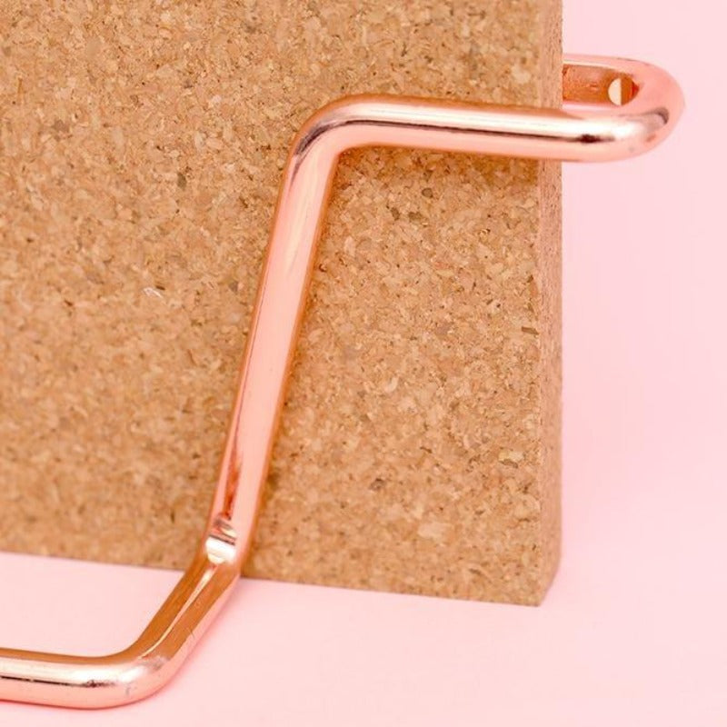 Standing Cork Bulletin Board - Rose Gold/Gold by Multitasky