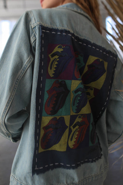 Rolling Stones Some Girls Hand Stitched Denim Jacket